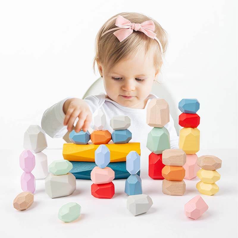 Montessori Toys Stacking Rocks