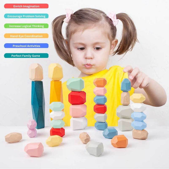 Montessori Toys Stacking Rocks