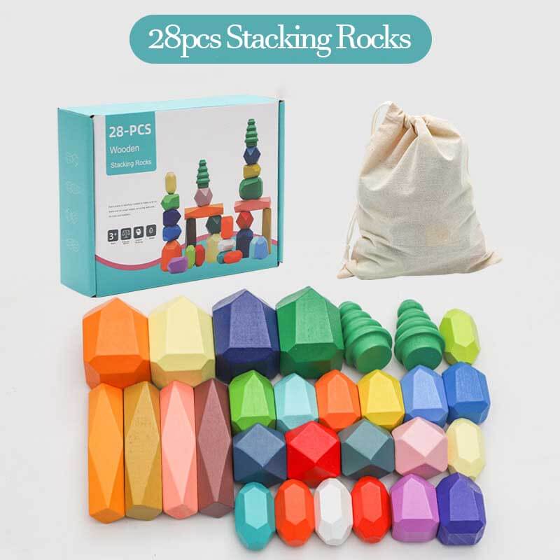 Montessori Toys Stacking Rocks