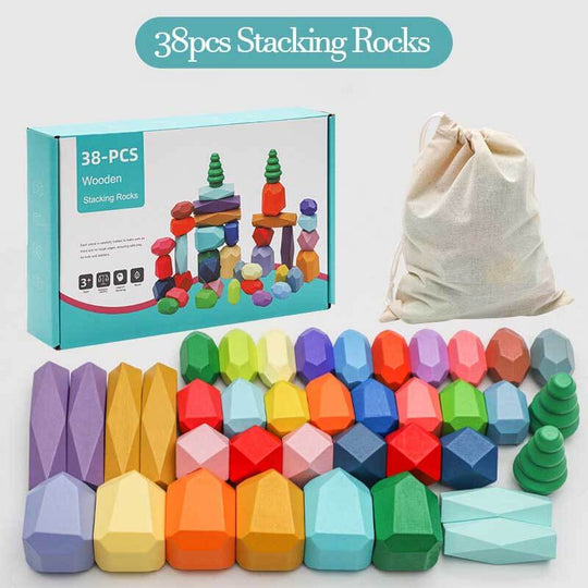 Montessori Toys Stacking Rocks