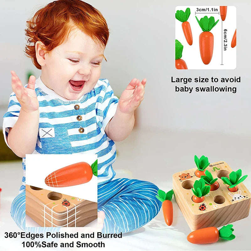 Toy Montessori ™- Baby Carrot Set