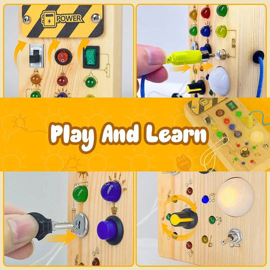 Toy Montessori ™- Busy Switch-Board