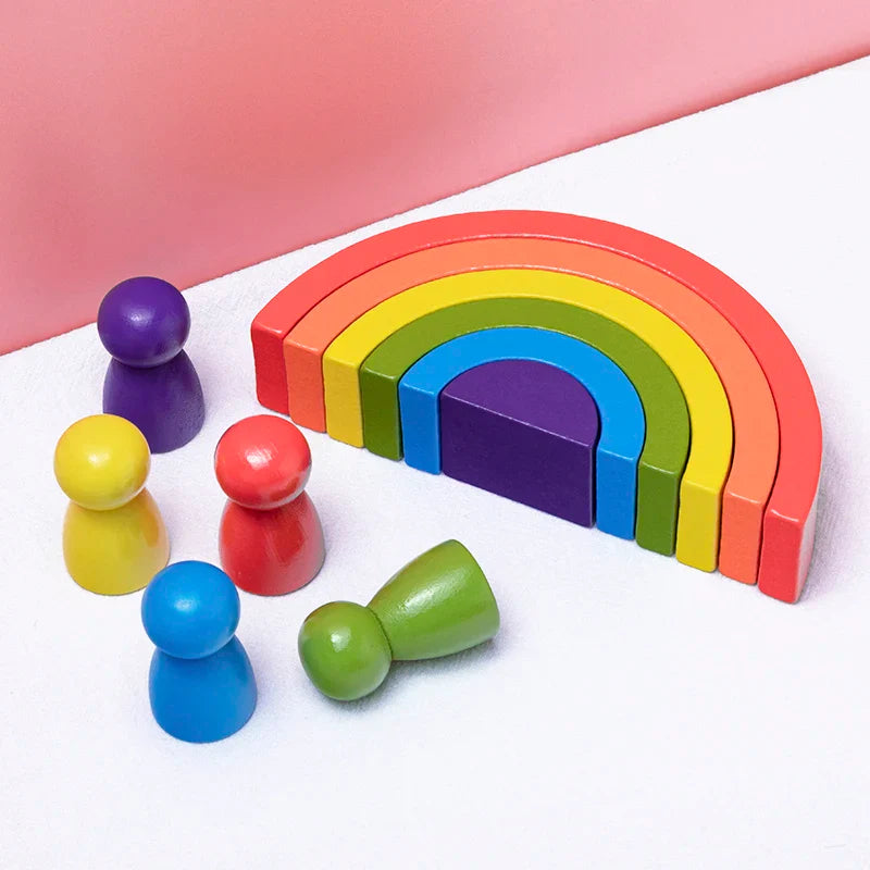 Toy Montessori ™- Rainbow Building Blocks