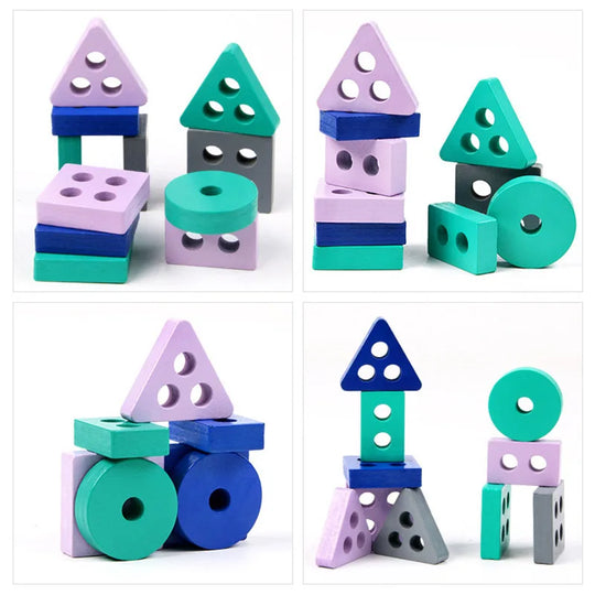 Toy Montessori ™ - Wooden Building Blocks