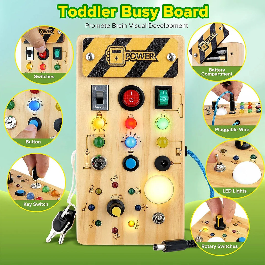 Toy Montessori ™- Busy Switch-Board