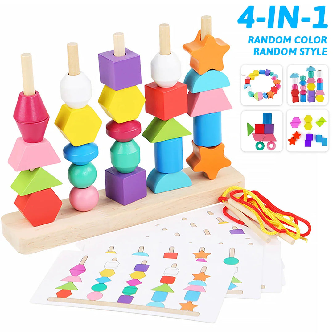 Toy Montessori ™ -  Wooden Beads