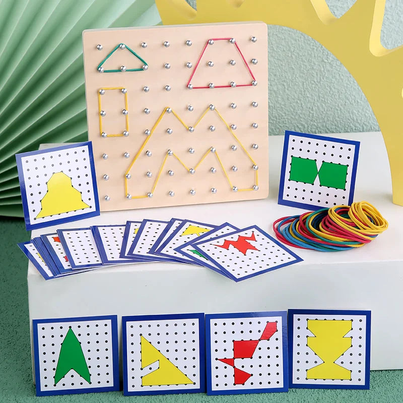 Toy Montessori ™ - Rubber Tie Nail Boards