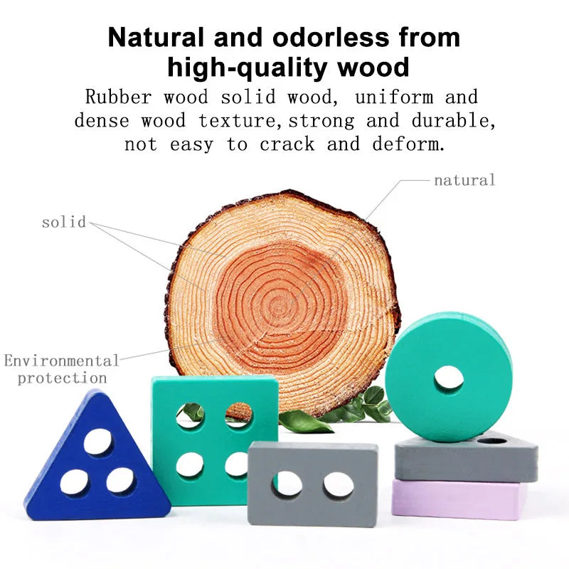 Toy Montessori ™ - Wooden Building Blocks