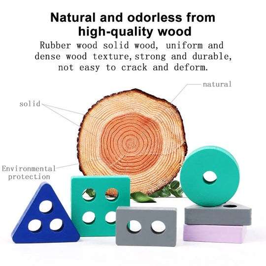 Toy Montessori ™ - Wooden Building Blocks