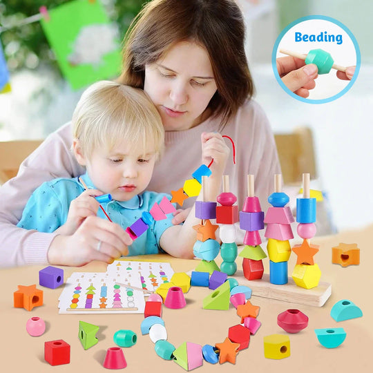 Toy Montessori ™ -  Wooden Beads