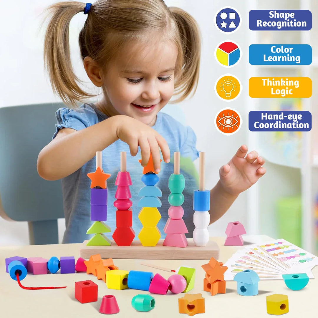 Toy Montessori ™ -  Wooden Beads