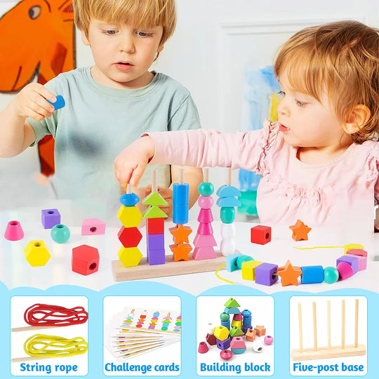 Toy Montessori ™ -  Wooden Beads