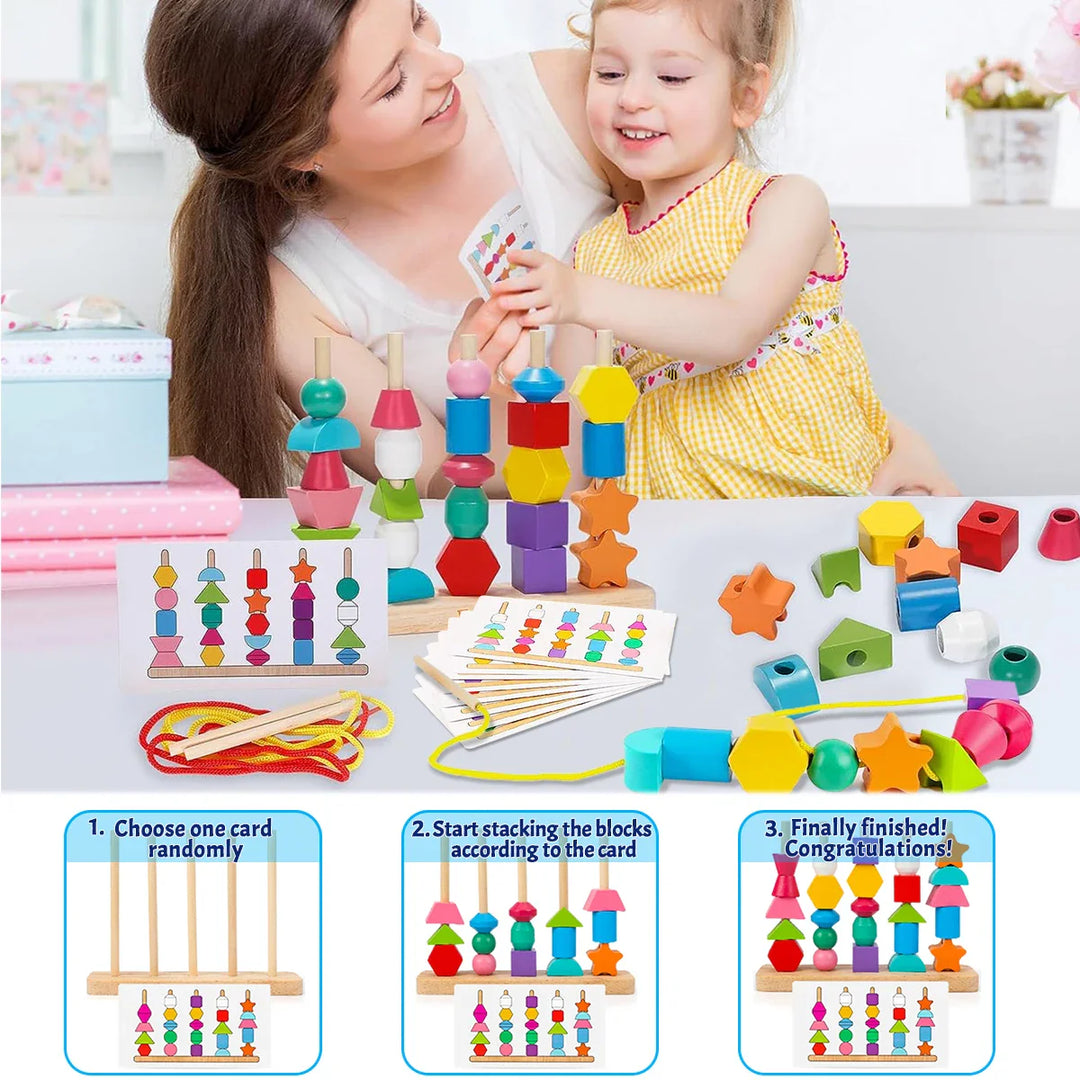 Toy Montessori ™ -  Wooden Beads