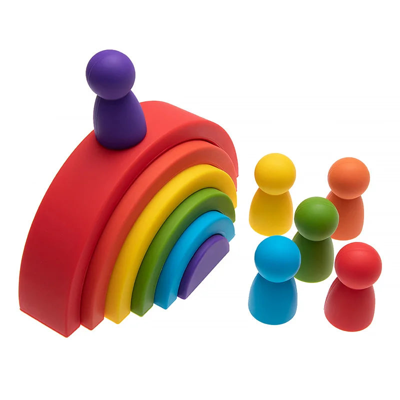 Toy Montessori ™- Rainbow Building Blocks