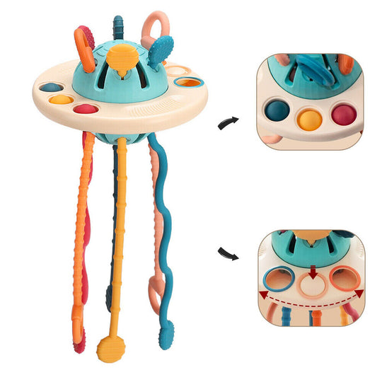 Montessori UFO Silicone Pulling Toy